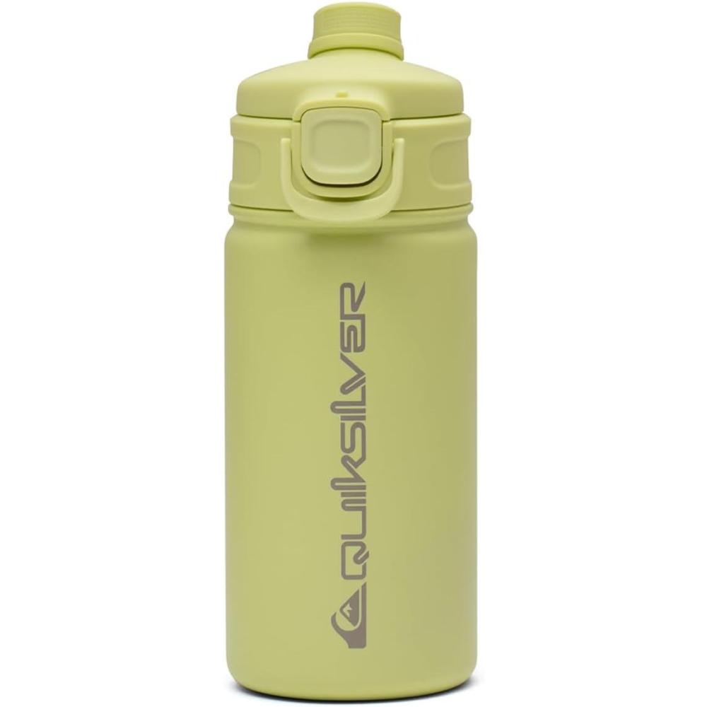 imageQuiksilver Laguna 24oz Tripple Wall Stainless Steel Water Bottle Reusuable Sports Bottle with LeakProof Straw and Spout Lid NonSlip Rubber Base Carrier Handle 24H Hot ampamp Cold Insulated TumblerLime