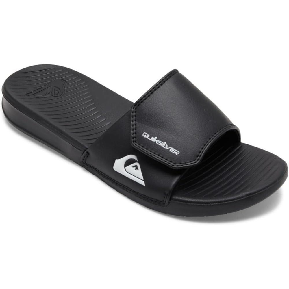 imageQuiksilver Mens Bright Coast Adjust Slide Sandal Flip FlopBlackWhite Black