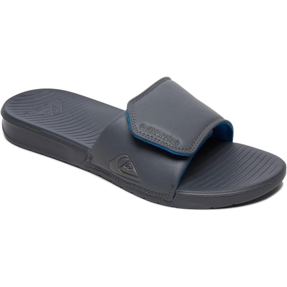 imageQuiksilver Mens Bright Coast Adjust Slide Sandal Flip FlopGrey Grey Grey Grey Xsss