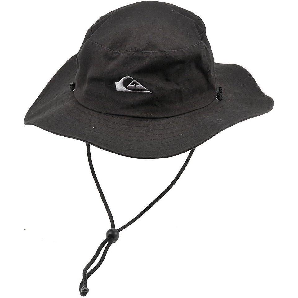 imageQuiksilver Mens Bushmaster Sun Protection Floppy Visor Bucket HatBlack