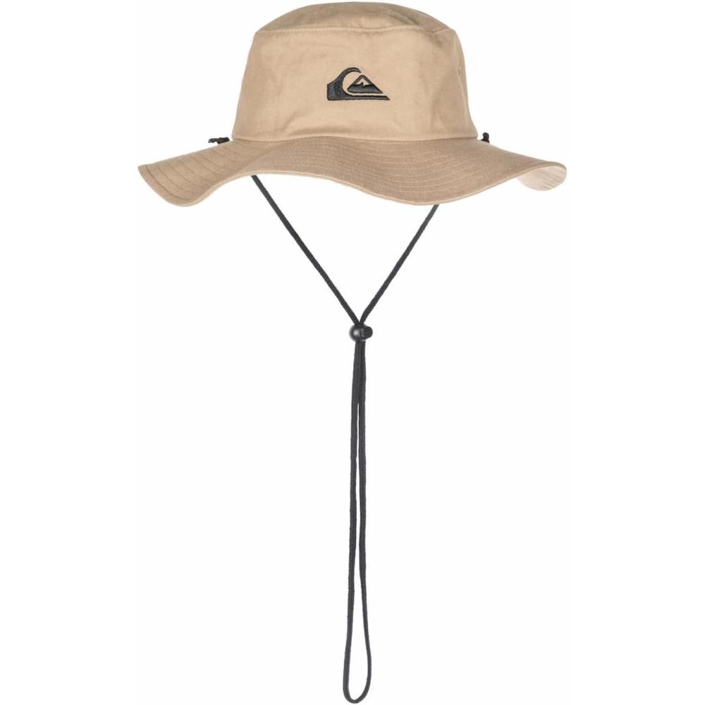 imageQuiksilver Mens Bushmaster Sun Protection Floppy Visor Bucket HatKhaki