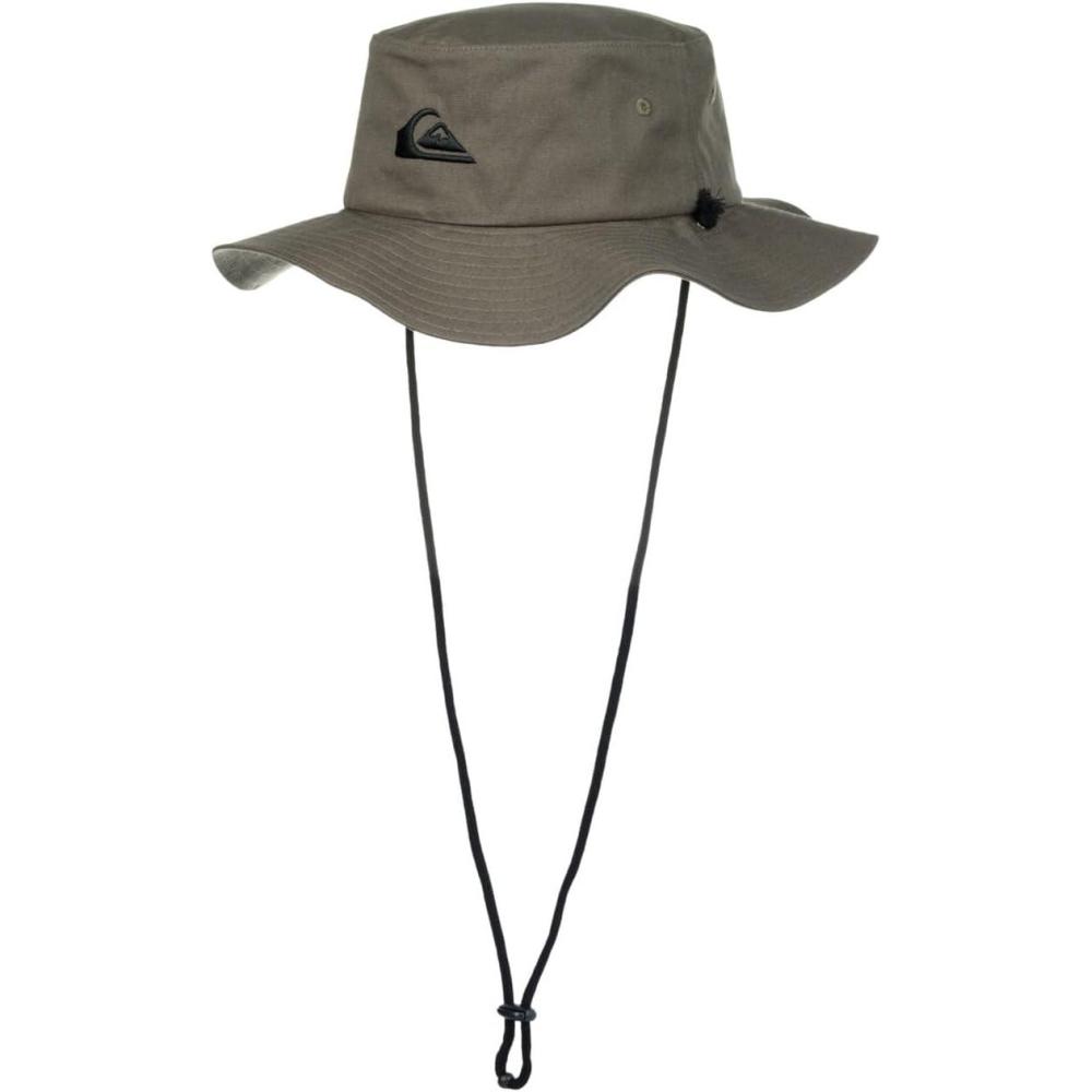 imageQuiksilver Mens Bushmaster Sun Protection Floppy Visor Bucket HatOlive Green