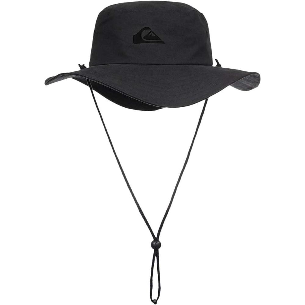 imageQuiksilver Mens Bushmaster Sun Protection Floppy Visor Bucket HatStealth