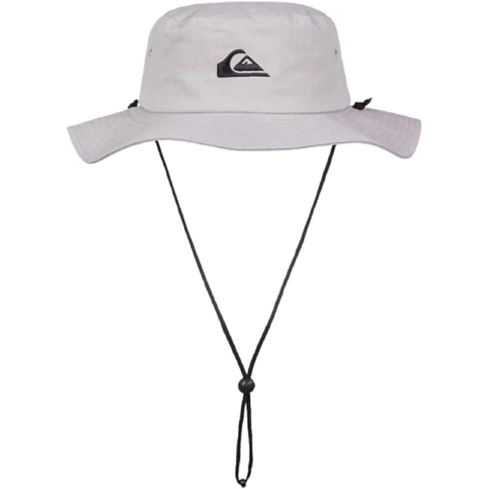 imageQuiksilver Mens Bushmaster Sun Protection Floppy Visor Bucket HatSteeple Grey