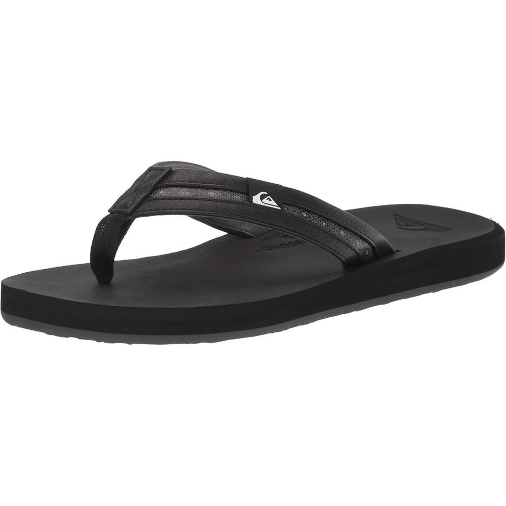 imageQuiksilver Mens Carver Nubuck ThreePoint SandalBlack 1