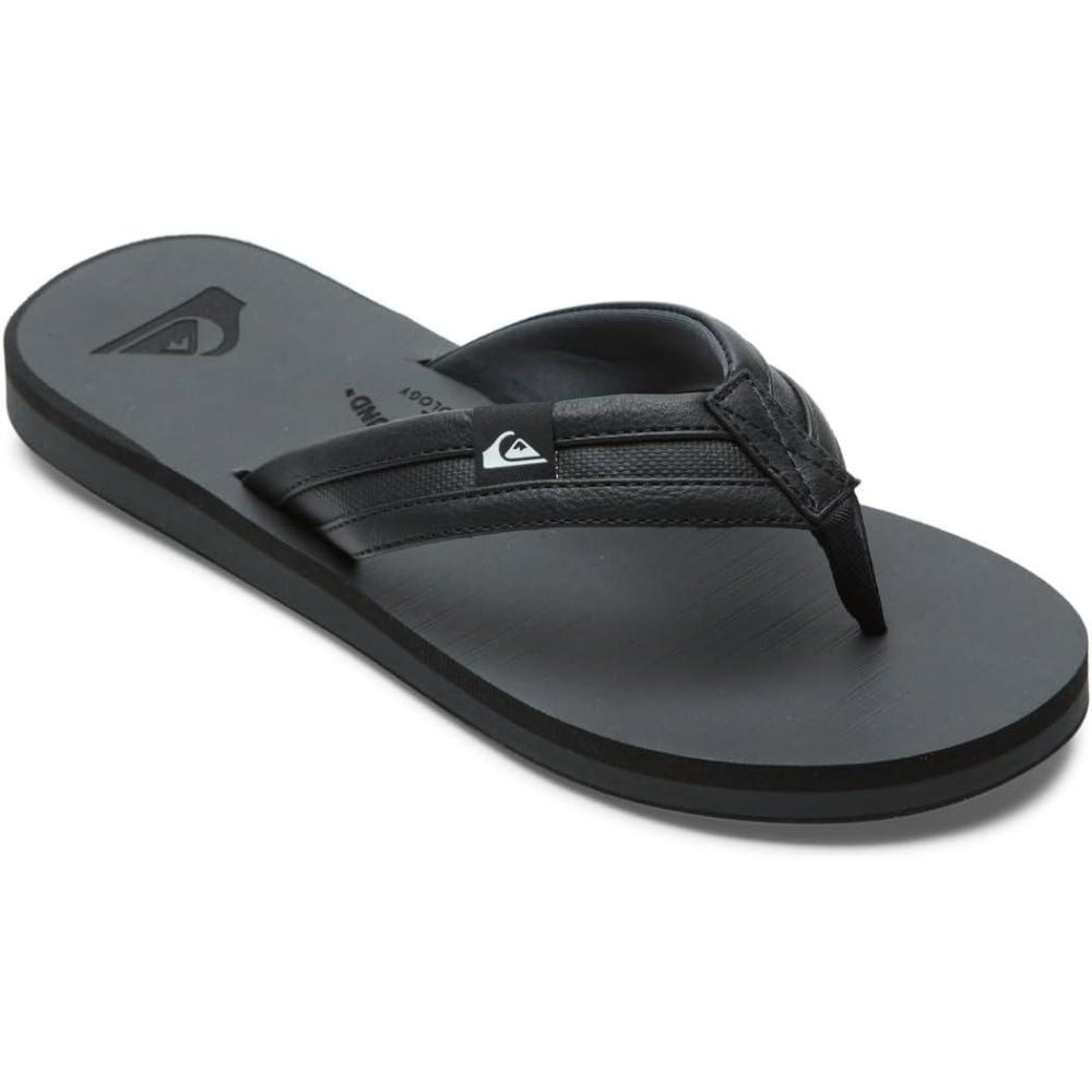 imageQuiksilver Mens Carver Nubuck ThreePoint SandalBlack 3