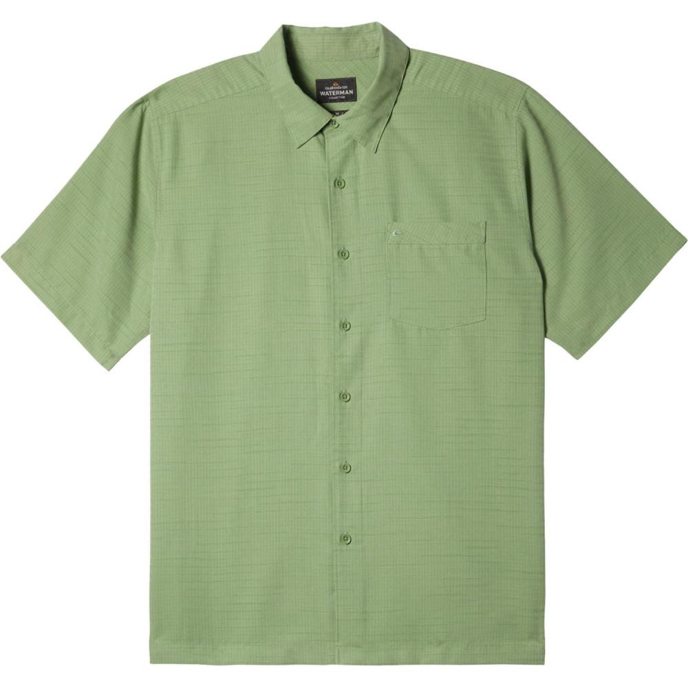 imageQuiksilver Mens Centinela 4 Button Up Comfort Fit Pocket ShirtSeagreen Nature Made