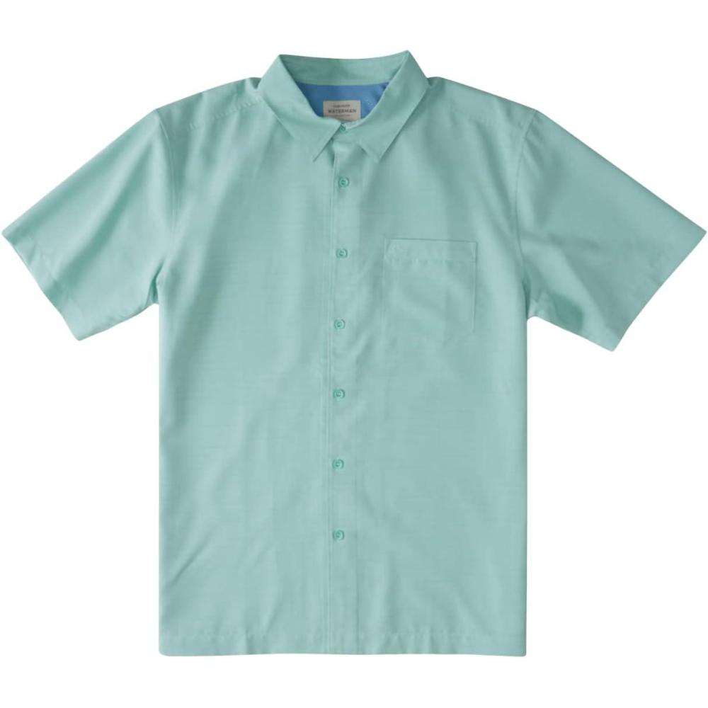imageQuiksilver Mens Centinela 4 Button Up Comfort Fit Pocket ShirtSubtle Green Centinella