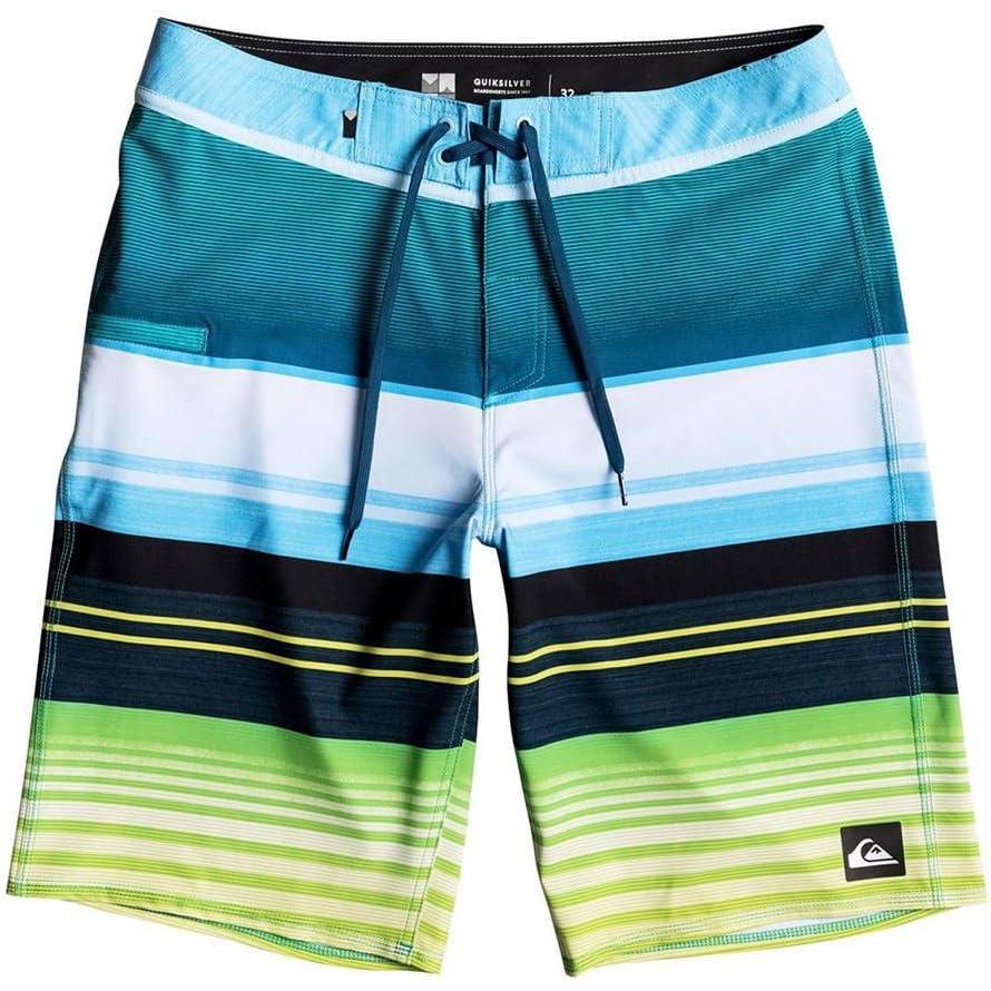 imageQuiksilver Mens Everyday Stripe Vee 21 BoardshortMoroccan Blue