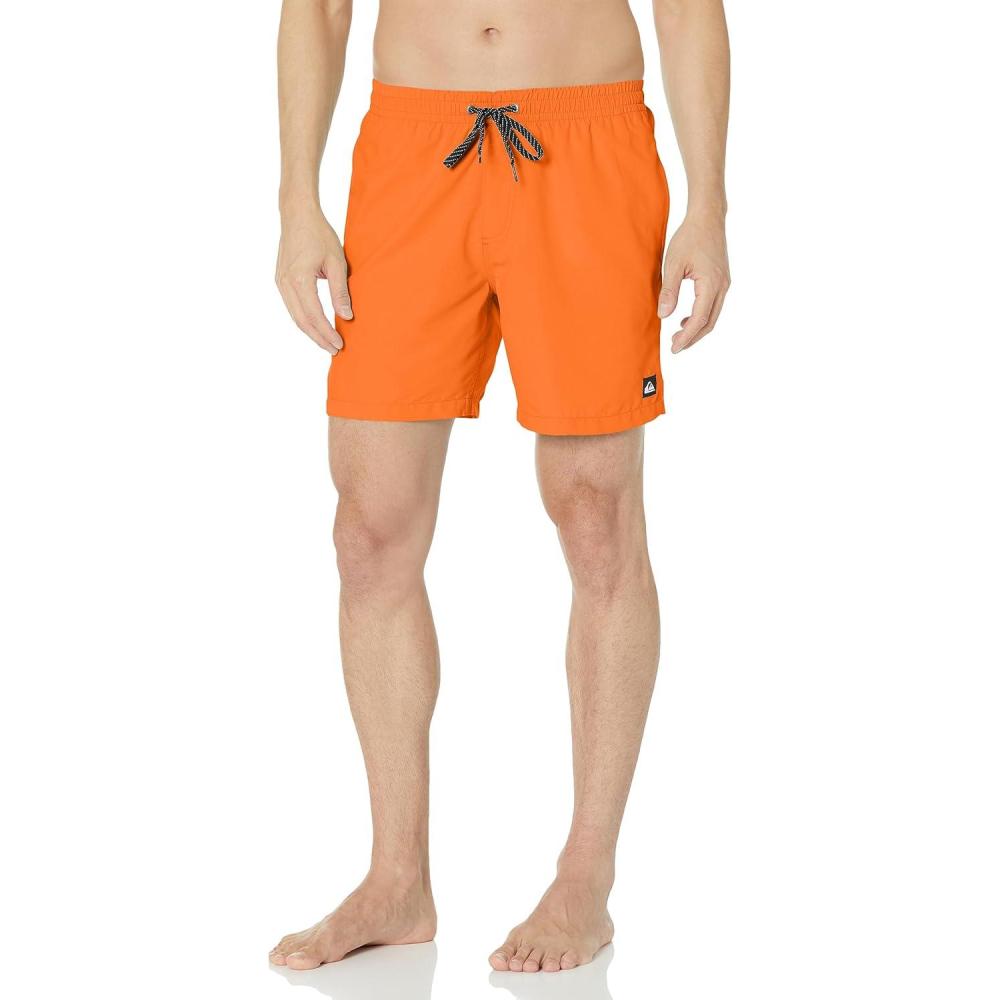 imageQuiksilver Mens Everyday Volley 17 Volley Swim Trunk Bathing SuitOrange Pop 233