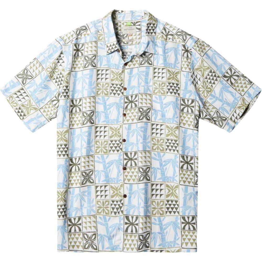 imageQuiksilver Mens Kings Cliff Button Up Woven ShirtTea Checked Flight