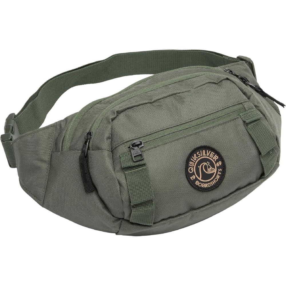 imageQuiksilver Mens Lone Walker Waist Pack Black 1SZGrape Leaf
