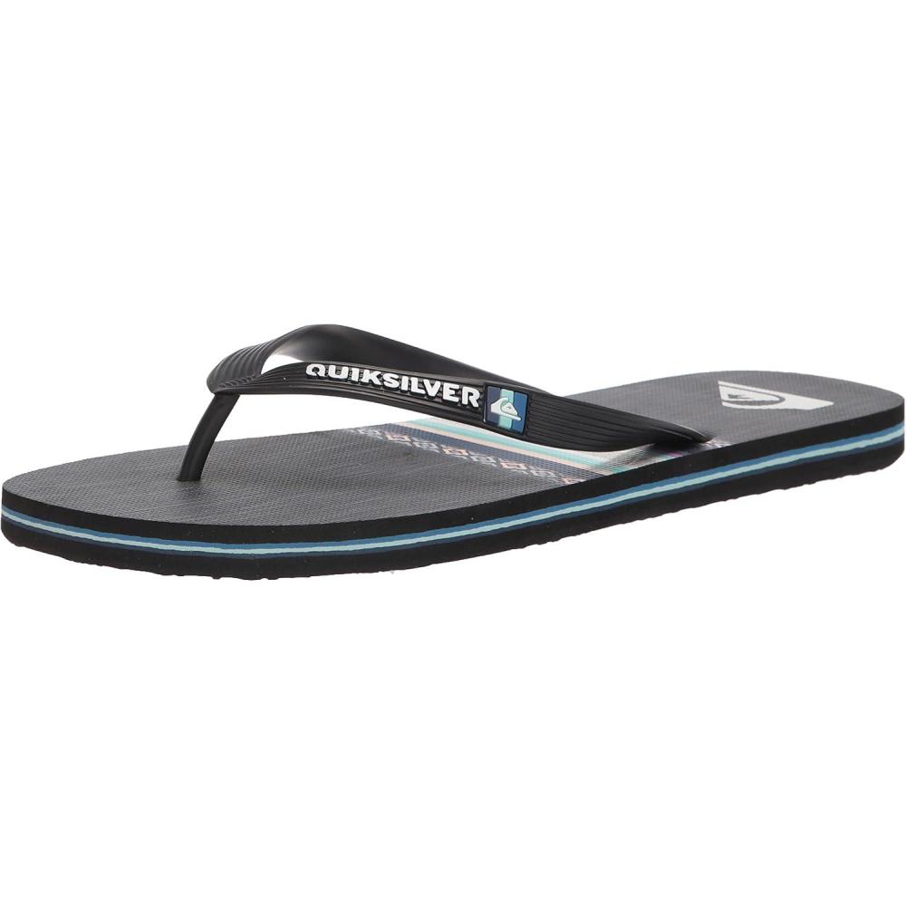 imageQuiksilver Mens Molokai Art SandalBlackBlueBlue Aqyl101204