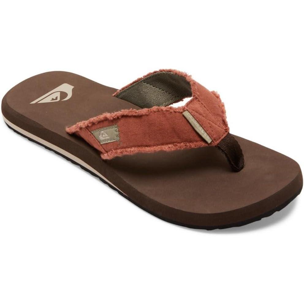 imageQuiksilver Mens Monkey Abyss ThreePoint SandalBrown 2