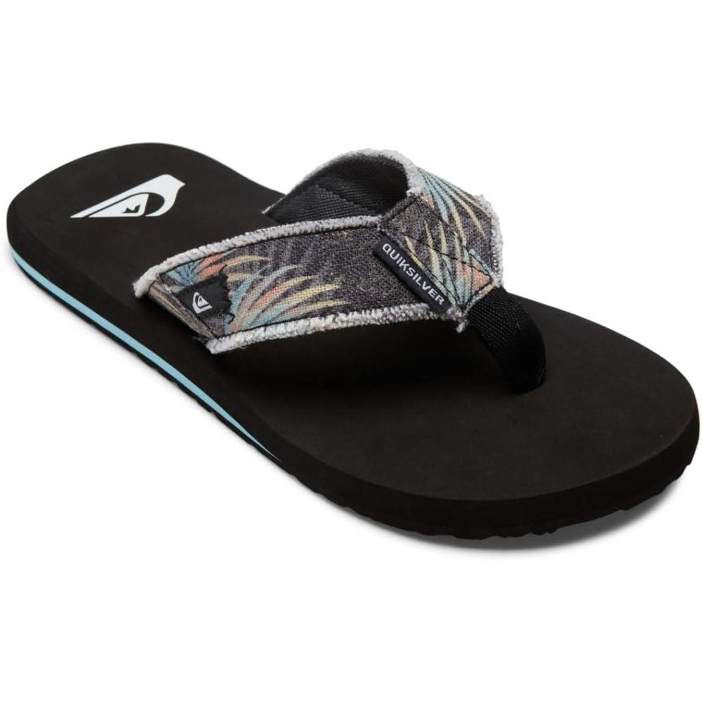 imageQuiksilver Mens Monkey Abyss ThreePoint SandalGrey 1