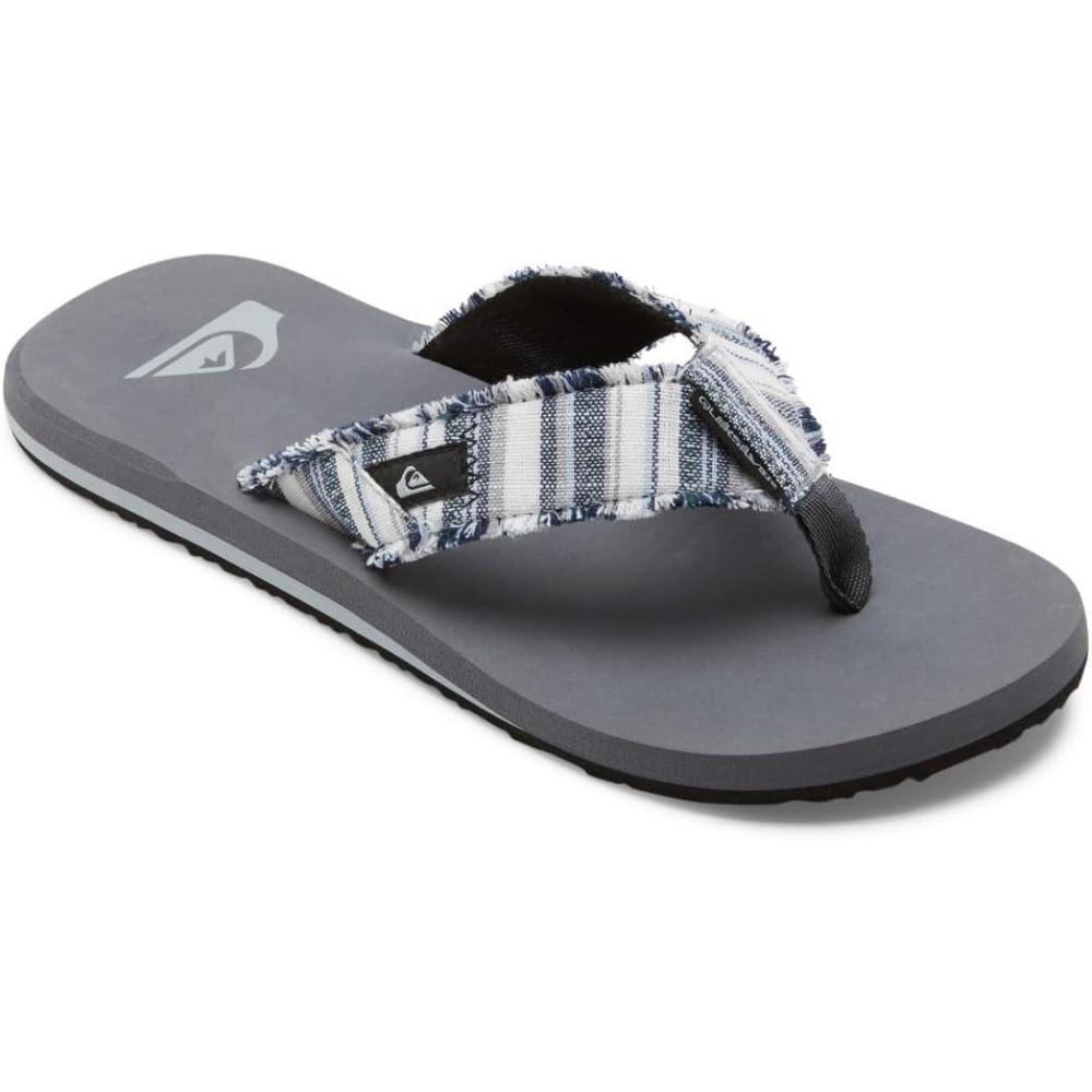 imageQuiksilver Mens Monkey Abyss ThreePoint SandalGrey 5