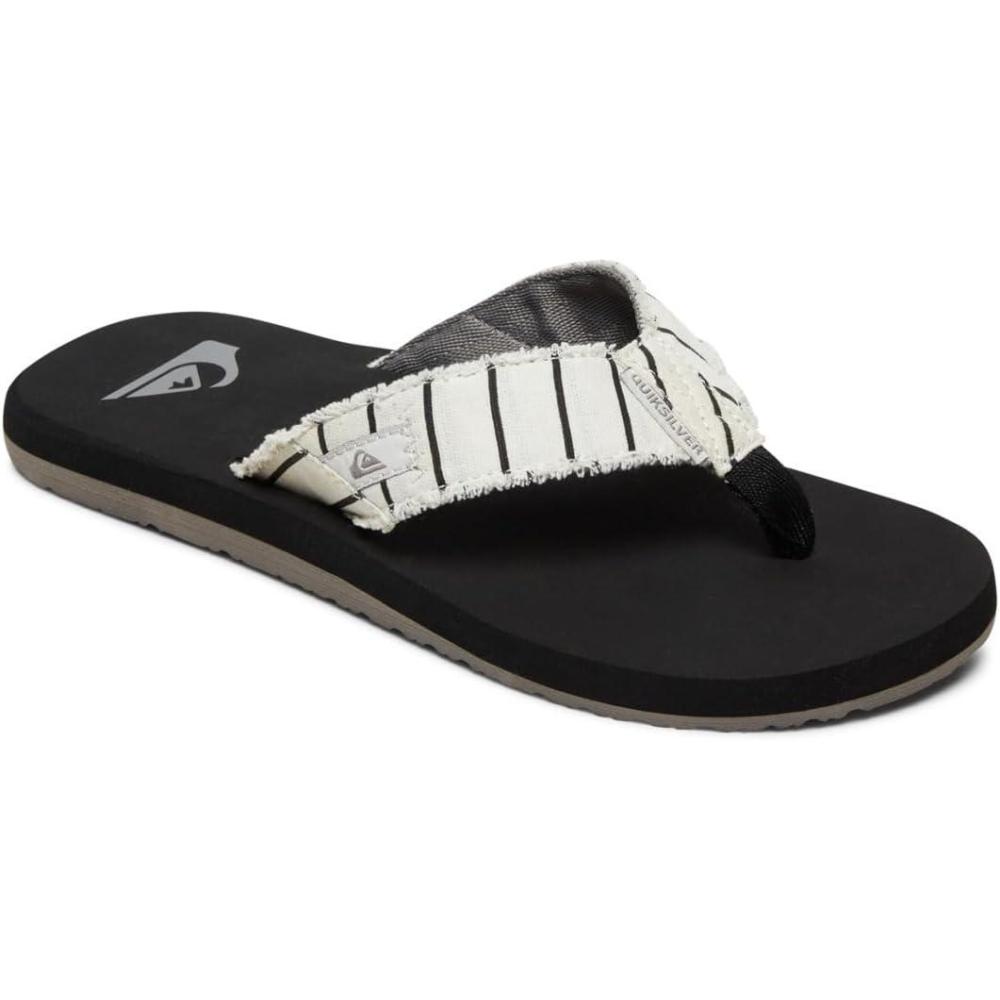 imageQuiksilver Mens Monkey Abyss ThreePoint SandalWhite Black Blue