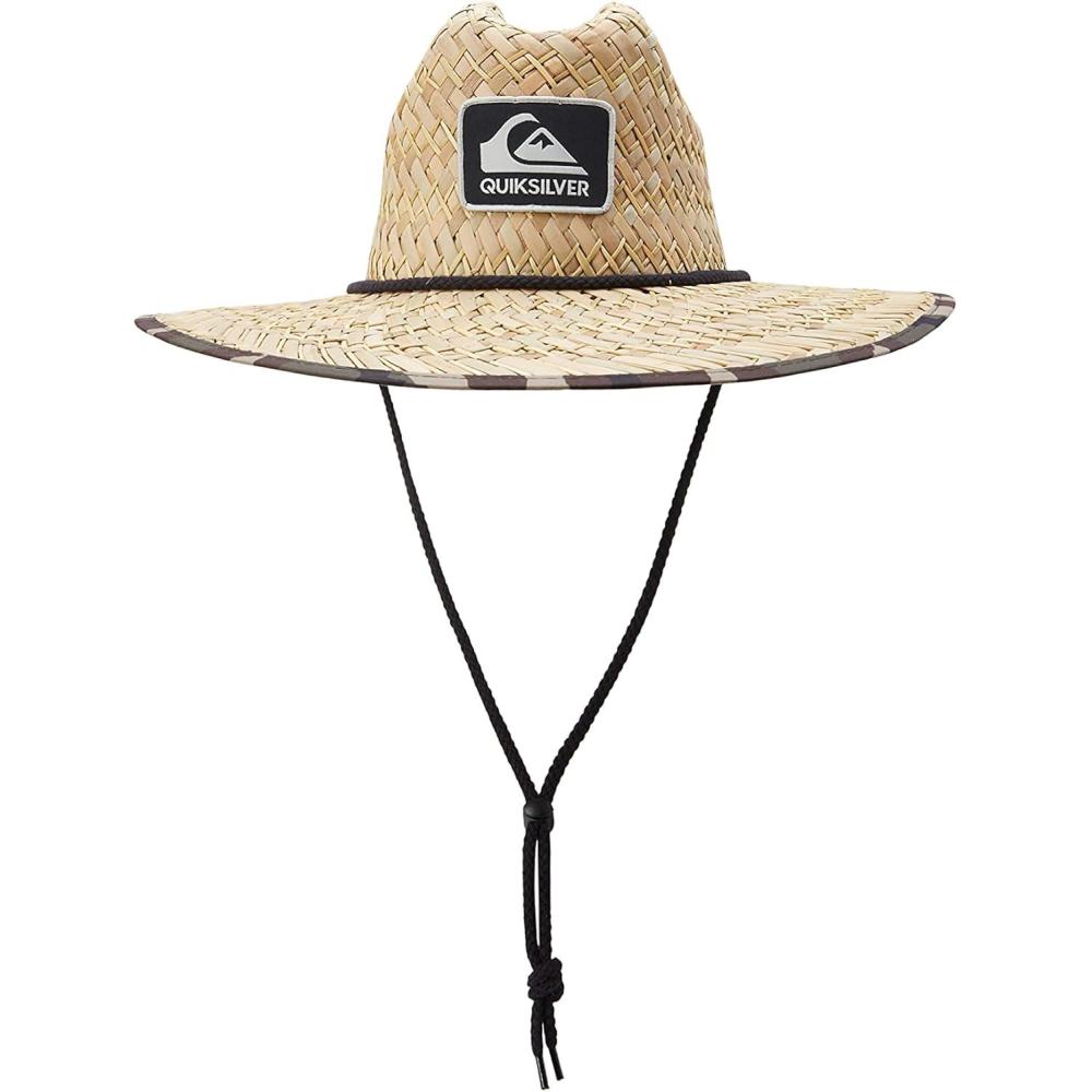 imageQuiksilver Mens Outsider Straw Lifegaurd HatGreen Camo