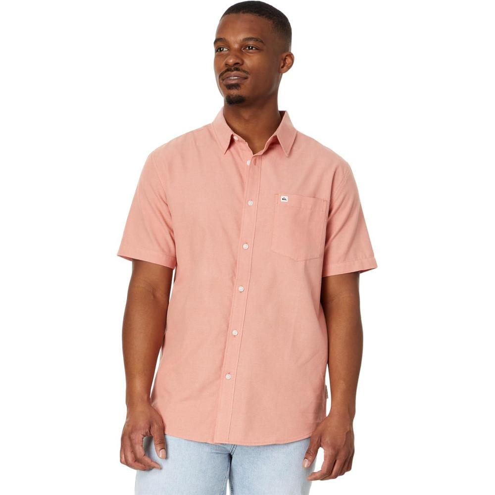 imageQuiksilver Mens Quiksilver Mens Shoreline Classic Button Up Woven TopCanyon Clay 241