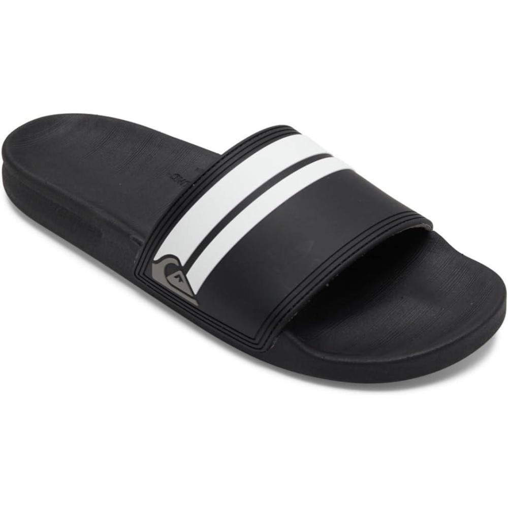 imageQuiksilver Mens Rivi Slide Sandal With Hydrobound ComfortBlack Black Black White Xkkw