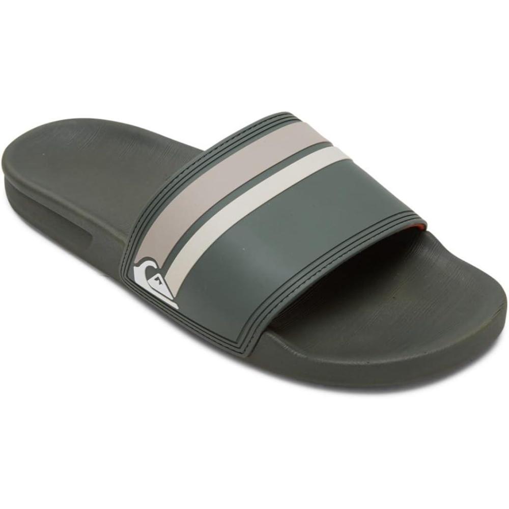 imageQuiksilver Mens Rivi Slide Sandal With Hydrobound ComfortGreen Orange Green