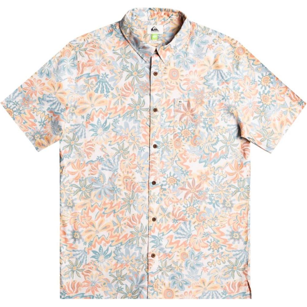 imageQuiksilver Mens Strange Daze Button Up Woven ShirtBirch Surfadelica