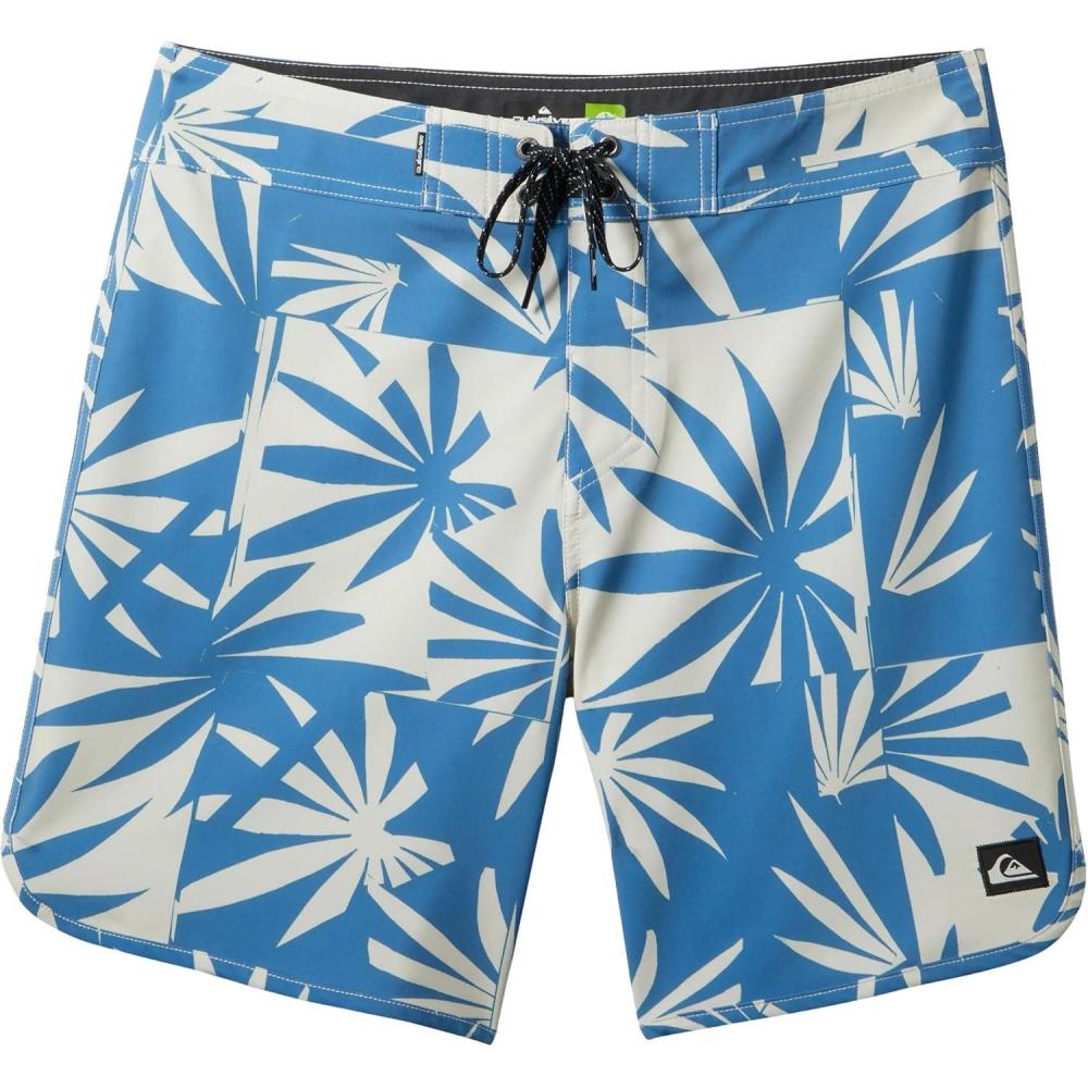 imageQuiksilver Mens Surfsilk Scallop 19 Boardshort Swim TrunkStar Sapphire