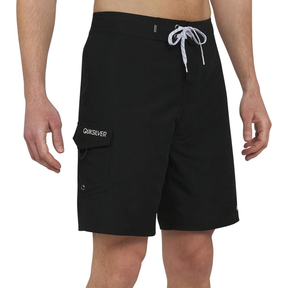imageQuiksilver Mens Swimwear Regular Fit Fixed Waist UPF 50 Quick Dry Board Shorts 3240Black