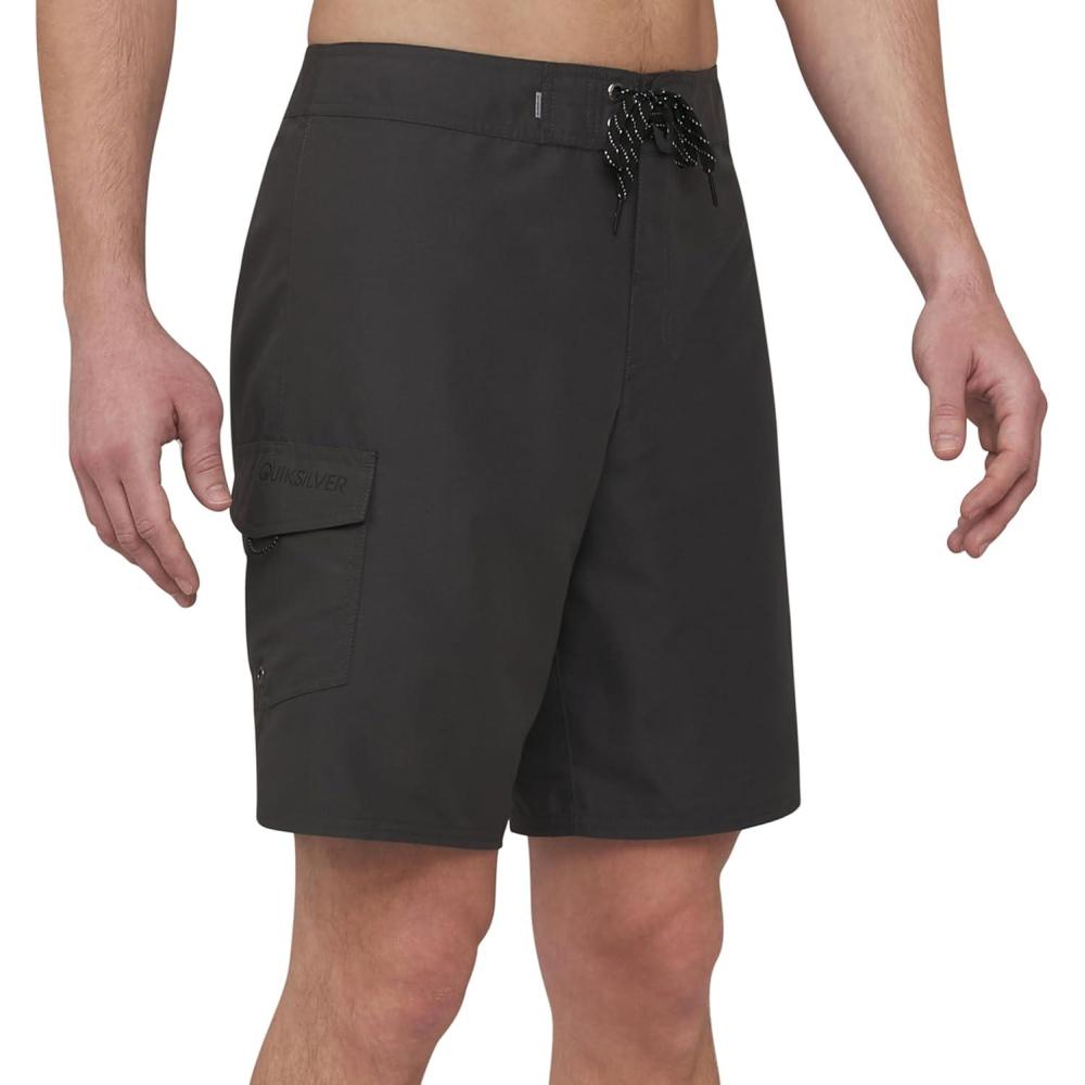 imageQuiksilver Mens Swimwear Regular Fit Fixed Waist UPF 50 Quick Dry Board Shorts 3240Iron Gate