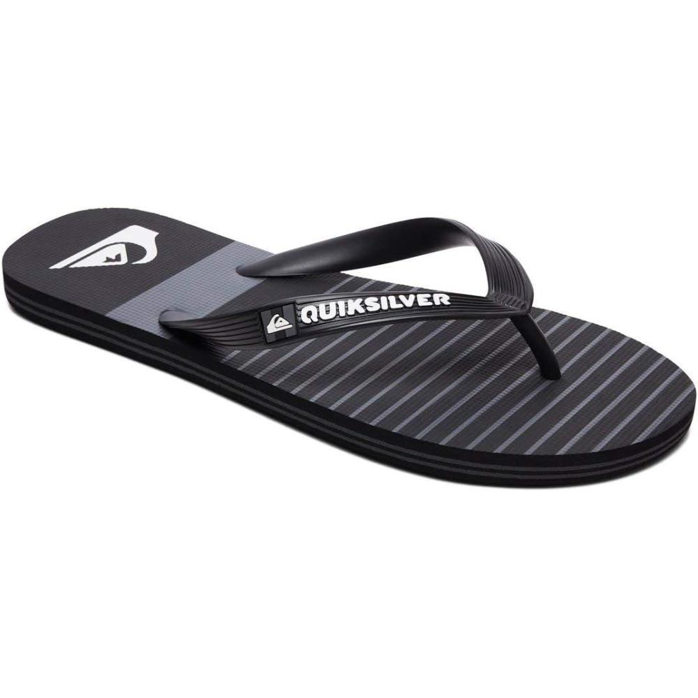 imageQuiksilver Molokai Tijuana Mens SandalsBlack Black Black Grey Xkks