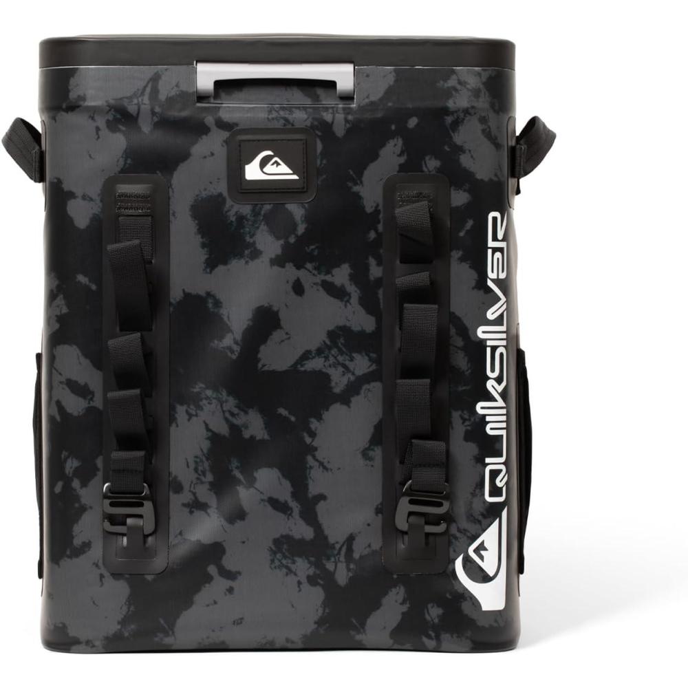 imageQuiksilver Zipperless Backpack Cooler 30L Holds 36 Cans 48 Hour Insulation Leakproof ampamp Waterproof Design Heavy Duty TPU IPX7 Padded Straps Kangaroo Pockets Bottle OpenerTieDye