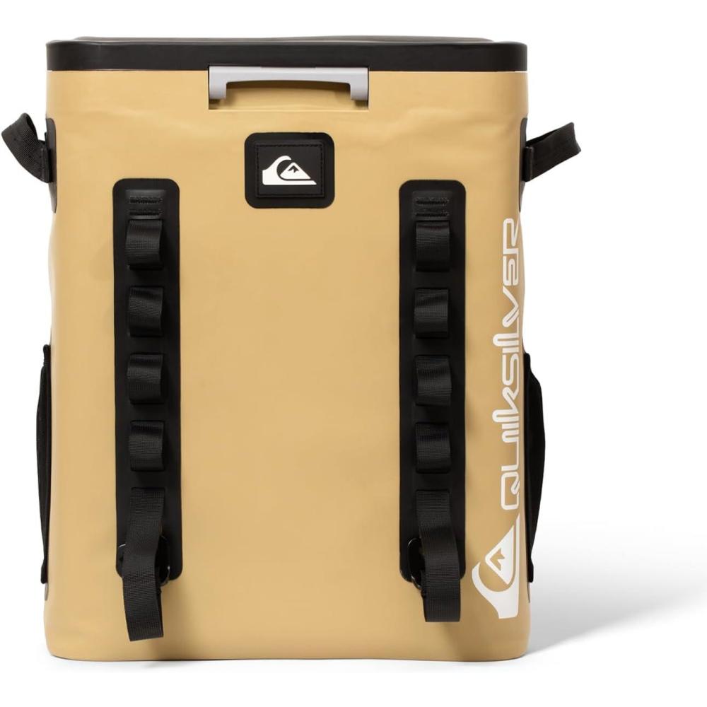 imageQuiksilver Zipperless Backpack Cooler 30L Holds 36 Cans 48 Hour Insulation Leakproof ampamp Waterproof Design Heavy Duty TPU IPX7 Padded Straps Kangaroo Pockets Bottle OpenerCornstalk