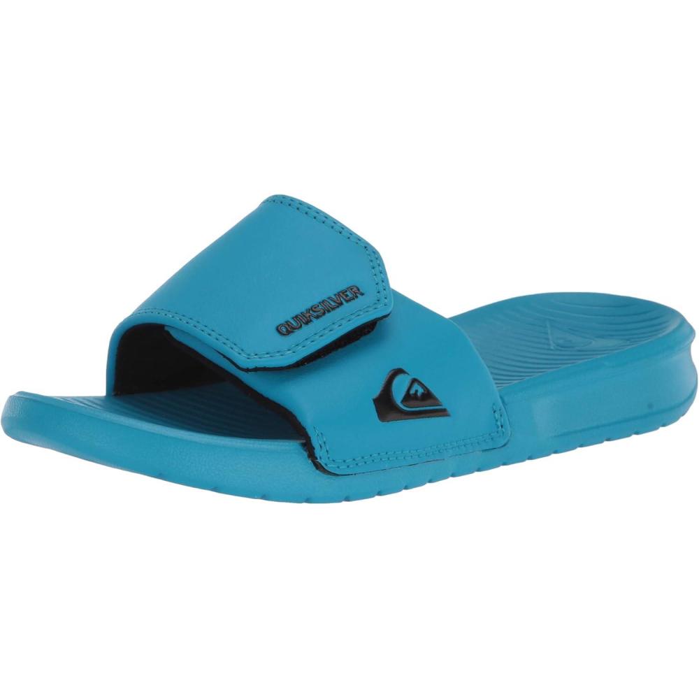 imageQuiksilver babyboys Molokai Layback Infant Slide SandalBlue 2 Bright Coast Adjust Youth