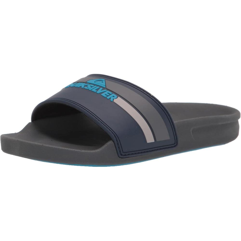 imageQuiksilver babyboys Molokai Layback Infant Slide SandalBlueBlueGrey