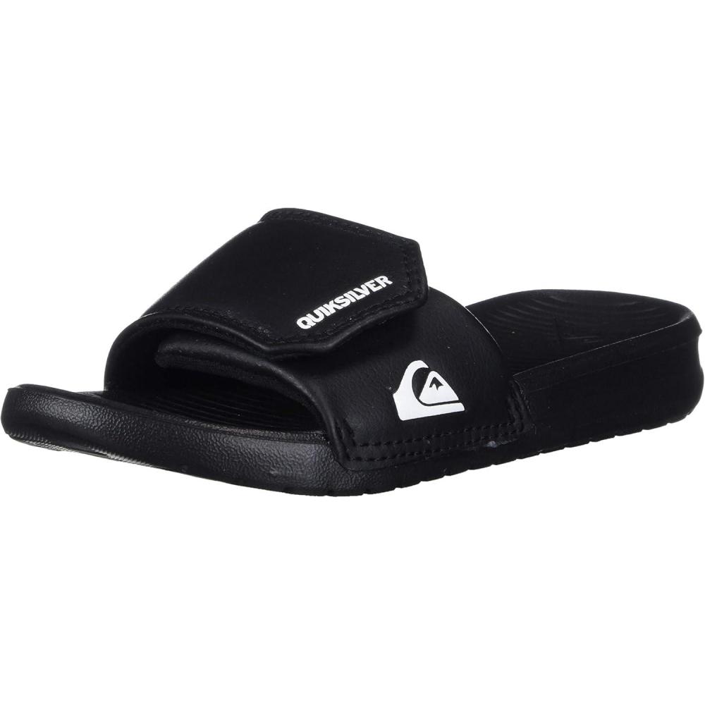 imageQuiksilver babyboys Molokai Layback Infant Slide SandalWhiteBlack
