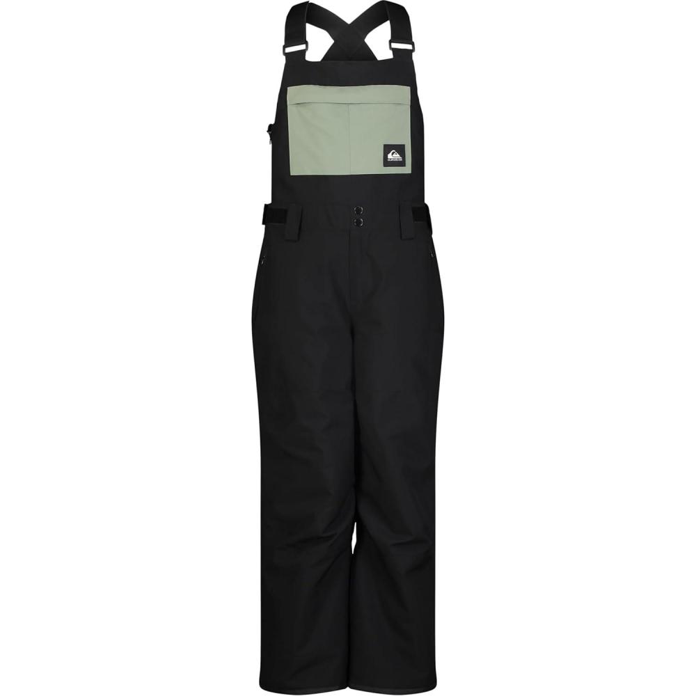 imageQuiksilver boys Heavyweight Ski Snow Bib Overalls Insulated ampamp WaterproofBlack Mash Up