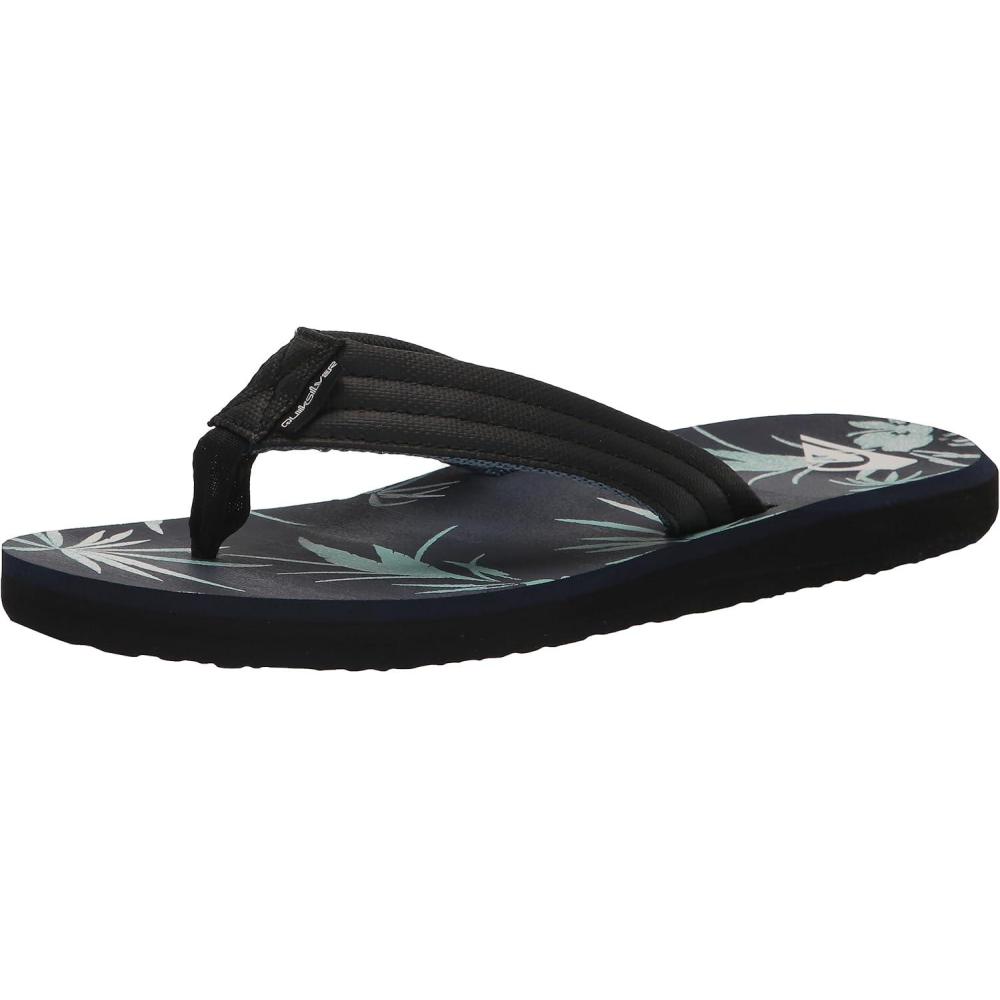 imageQuiksilver mens Quiksilver Mens Carver Print 3 Point Flip Flop Athletic SandalBlue 6 233