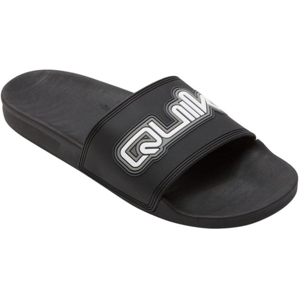 imageQuiksilver mens Rivi Wordmark II Slide SandalBlack 1 242