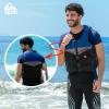 QUIKSILVER Men’s Life Vest, USCG and Transport Canada Approved Type III PFD, Evoprene Personal Flotation Device Level 70 Buoyancy Aid for Boating Kayaking Rafting Surfing(Medium)