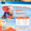 QUIKSILVER USCG Approved Life Jacket for Youth/Kids/Infant, Lightweight EPE Foam Type III PFD with Quick-Release Buckles, for Pool, Lake, Kayaking, Boating, Swimming(Orange)