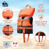 QUIKSILVER USCG Approved Life Jacket for Youth/Kids/Infant, Lightweight EPE Foam Type III PFD with Quick-Release Buckles, for Pool, Lake, Kayaking, Boating, Swimming(Orange)