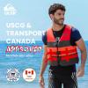 QUIKSILVER USCG Approved Men’s Life Jacket Type III PFD, Lightweight Life Vest with EPE Foam,Quick-Release Buckles and Drain Holes, for Fishing, Boating & Kayaking Watersports(Orange)