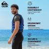 QUIKSILVER USCG Approved Men’s Life Vest Type III PFD, Lightweight EPE Foam Life Jackets with Quick-Release Buckles and Drain Holes, for Fishing, Boating and Kayaking Watersports(Blue)