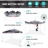 Quiksilver 10×10 Pop Up Canopy – UPF 50+ Outdoor Beach Tent with One-Push Setup – Portable Shade Shelter for Beach, Tailgate, Festivals, Camping – Water-Resistant Folding Gazebo with Wheeled Bag(Pop Up Canopy)