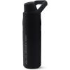 Quiksilver 24oz Stainless Steel Water Bottle, Wide Mouth Insulated Tumbler with Carabiner Hook, 18/8 Steel, 24hr Cold, BPA Free Reusable Bottle for Men, Women (Elmwood, 24oz)(Black)
