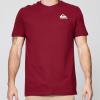 Quiksilver Big and Tall T-Shirts for Men – Mens Short Sleeve Cotton Crewneck Tee(Brick Red)
