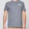 Quiksilver Big and Tall T-Shirts for Men – Mens Short Sleeve Cotton Crewneck Tee(Granite Gray)