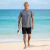 Quiksilver Big and Tall T-Shirts for Men – Mens Short Sleeve Cotton Crewneck Tee(Granite Gray)