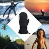 Quiksilver Boy’s Mission Mittens – Waterproof & Insulated, Adjustable Cuff, Nose & Goggles Wipe(Black)