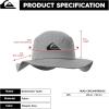 Quiksilver Boys Quiksilver Kid’s Bushmaster Sun Protection Floppy Visor Bucket Hat(Steeple Gray)